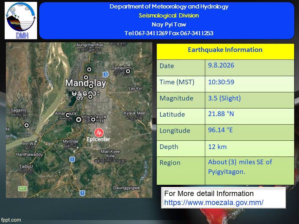 A 3.5-magnitude earthquake near Pyongyang Dam
