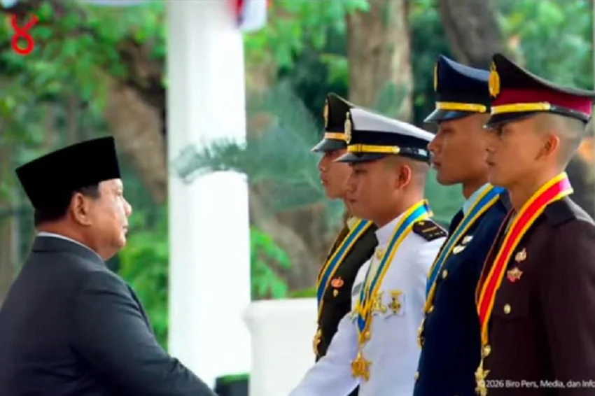 Prabowo Inaugurates 1,177 TNI-Polri Officers, Awards Adhi Makayasa to Top Graduates