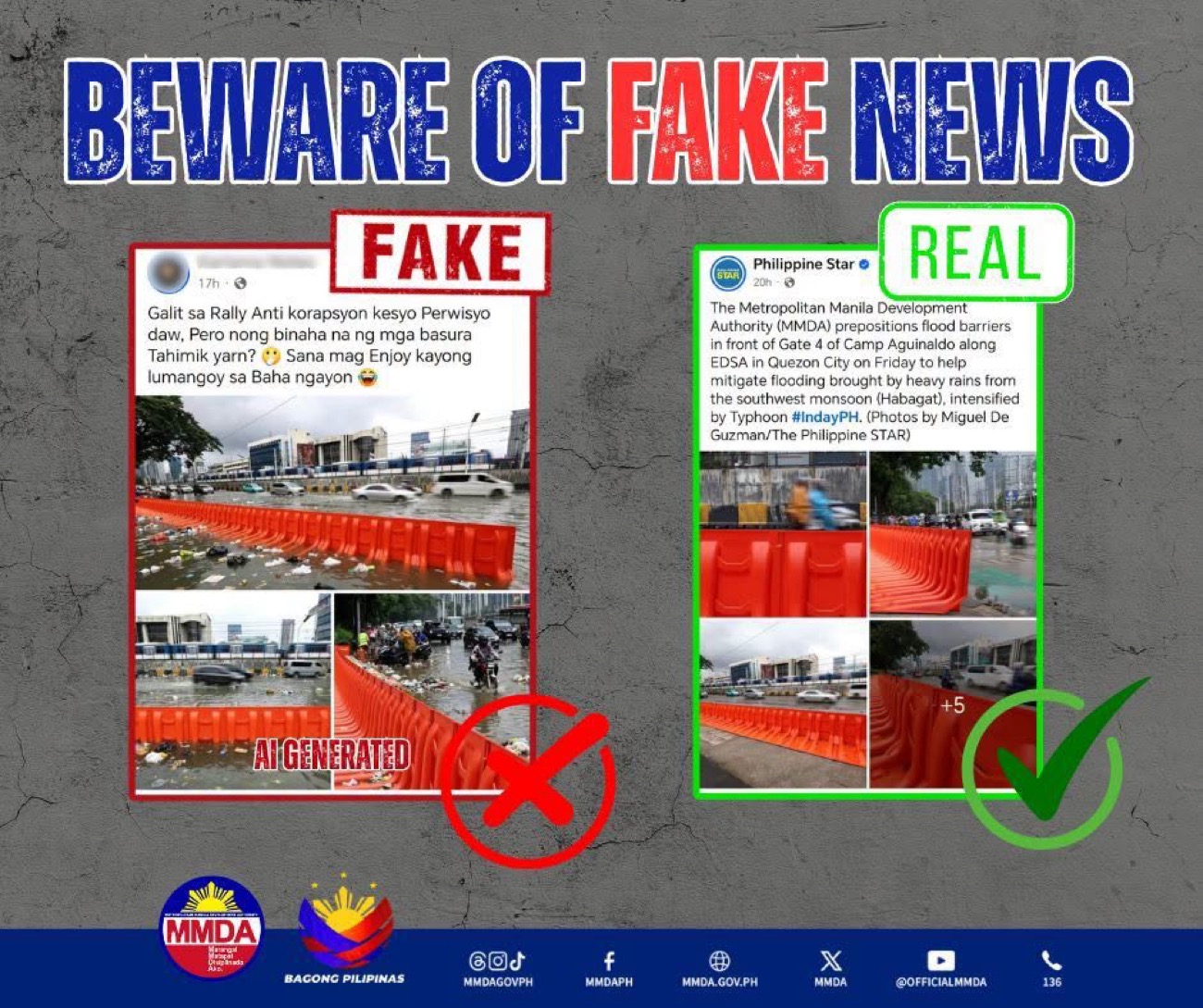 MMDA Warns Public Against AI-Generated Flood Photos on EDSA