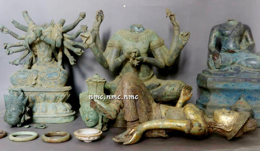 カンボジア国立博物館、8点の古代遺物を修復・展示へ
