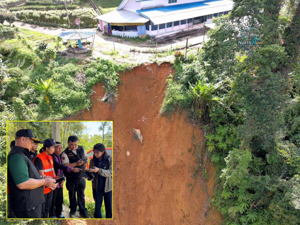 タイ北部で土砂崩れ、学校校舎に被害 復旧作業進む
