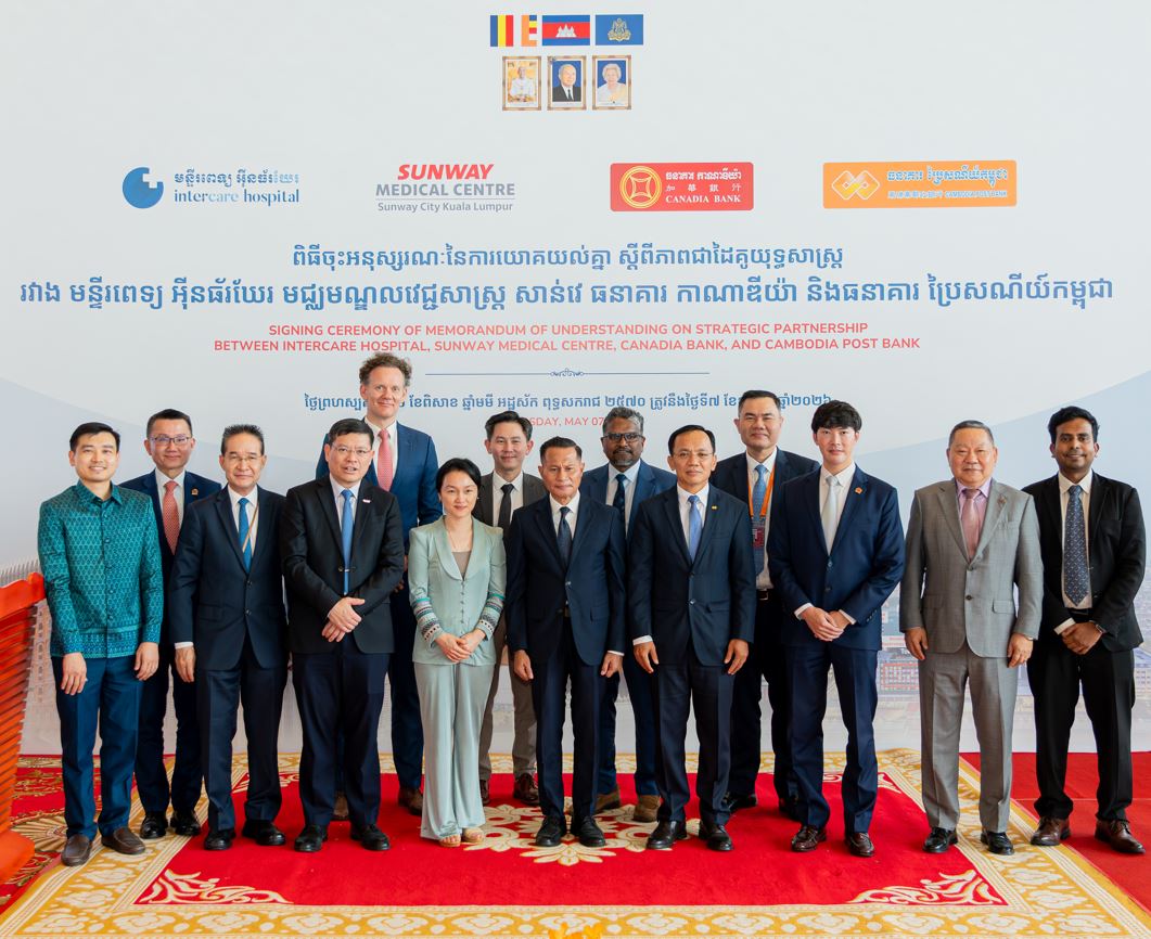 Strategic Healthcare Alliance: Intercare Hospital and Sunway Medical Centre Sign MoU to Enhance Patient Care in Cambodia