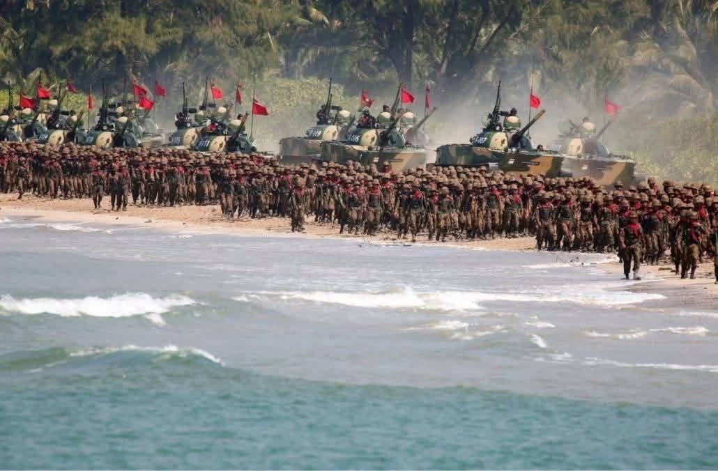Military intensely preparing for landing operations in Thandwe and Gwa