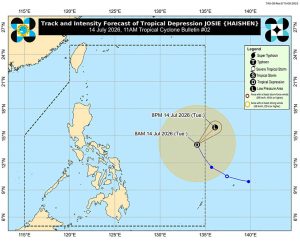 台風「ヘイシェン」、フィリピンを離れるも新たな低気圧が発生