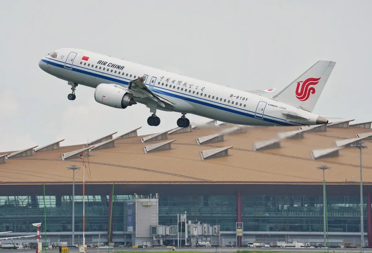 中国製旅客機C919、モンゴル初国際飛行の真価