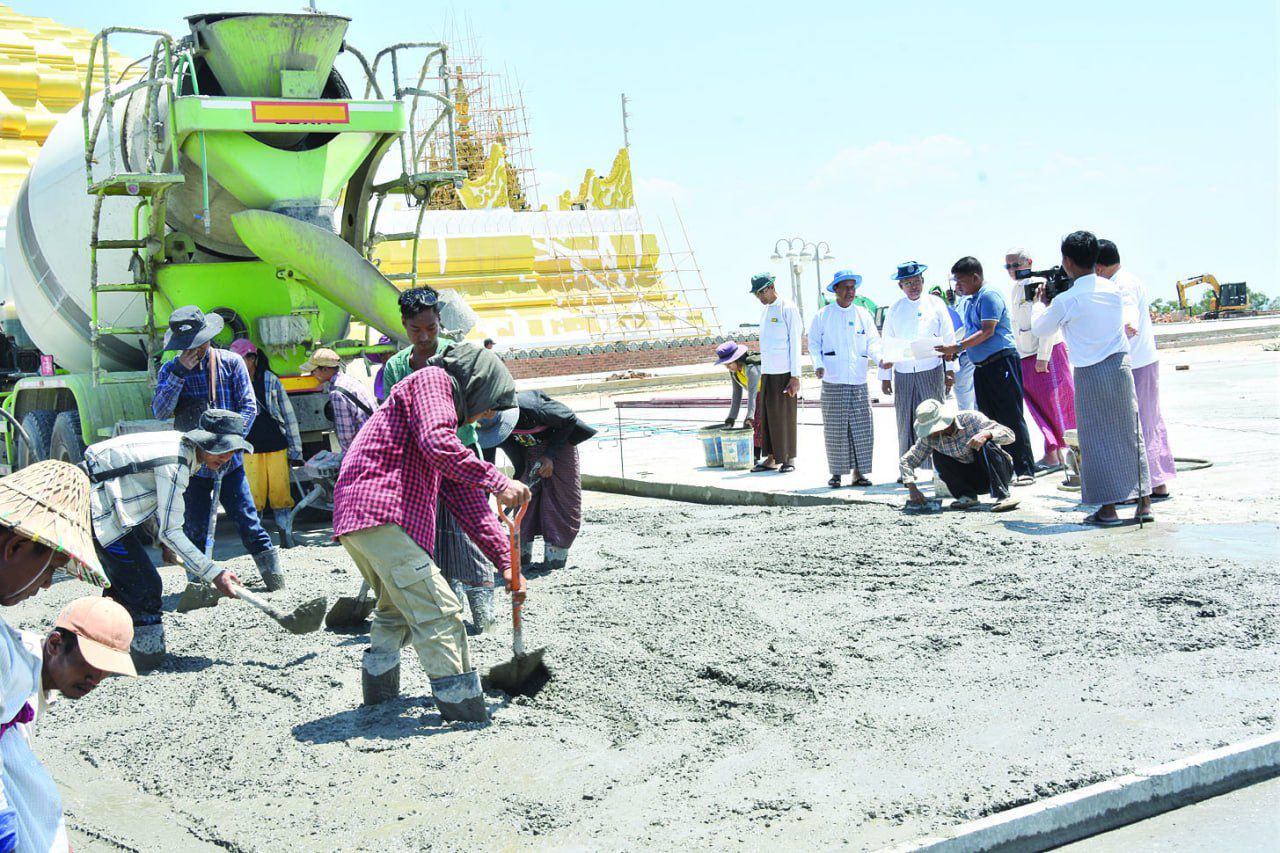 Upattathanti Pagoda square renovation works