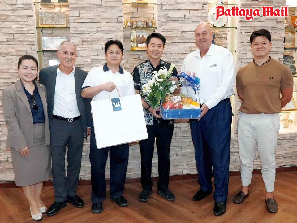 Ocean Marina Jomtien Congratulates Re-elected Pattaya Mayor Poramet, Eyes Enhanced Cooperation