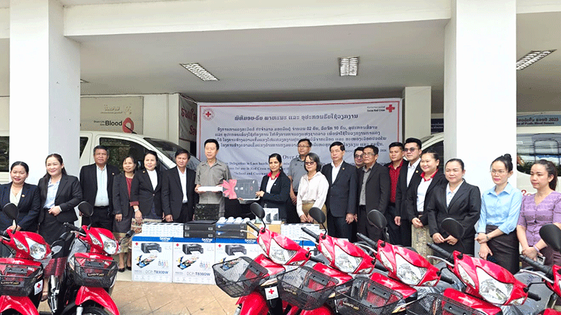 Swiss Red Cross Donates Vehicles, Equipment to Boost Lao Red Cross Medical Services
