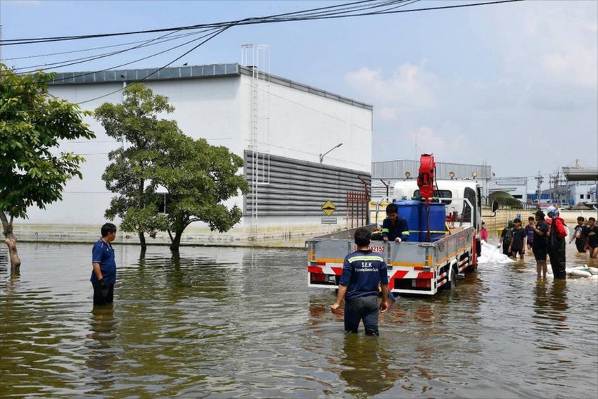 Amata Industrial Estate Floodwaters Recede, Chonburi Accelerates Drainage Efforts