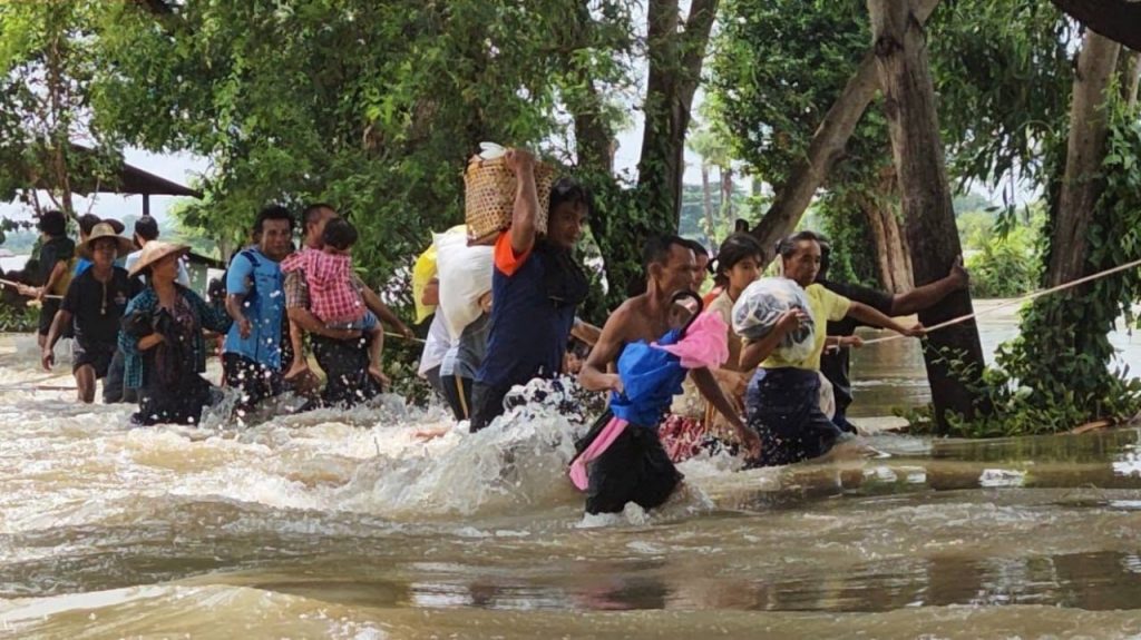 Thaphan Seik Dam discharged in Sagaing Region, threatening 10,000 acres of farmland