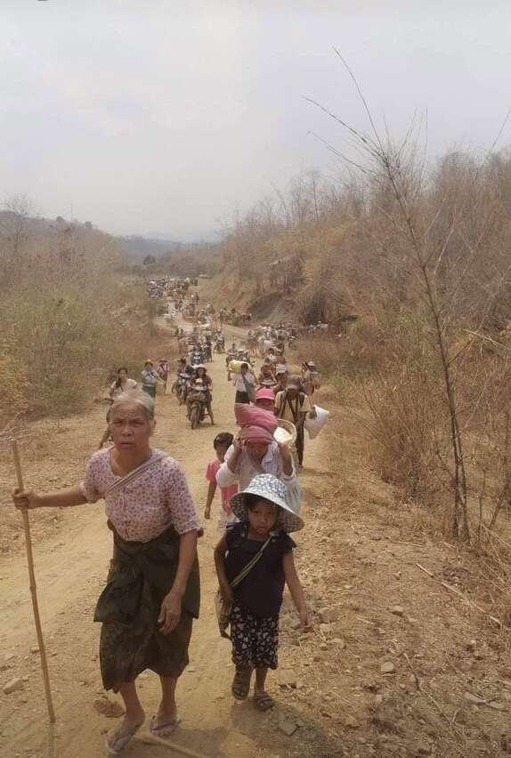 Villages in Myoung Township and Butalin Township were killed by the army without a fight. Bombing by airplanes killed 1 person