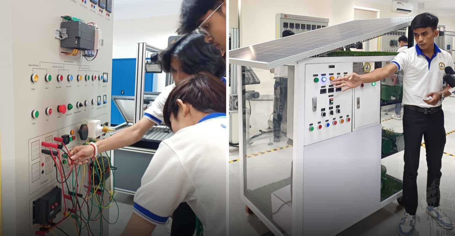NTTI Students Develop Automated Smart Farming Greenhouse System in Cambodia
