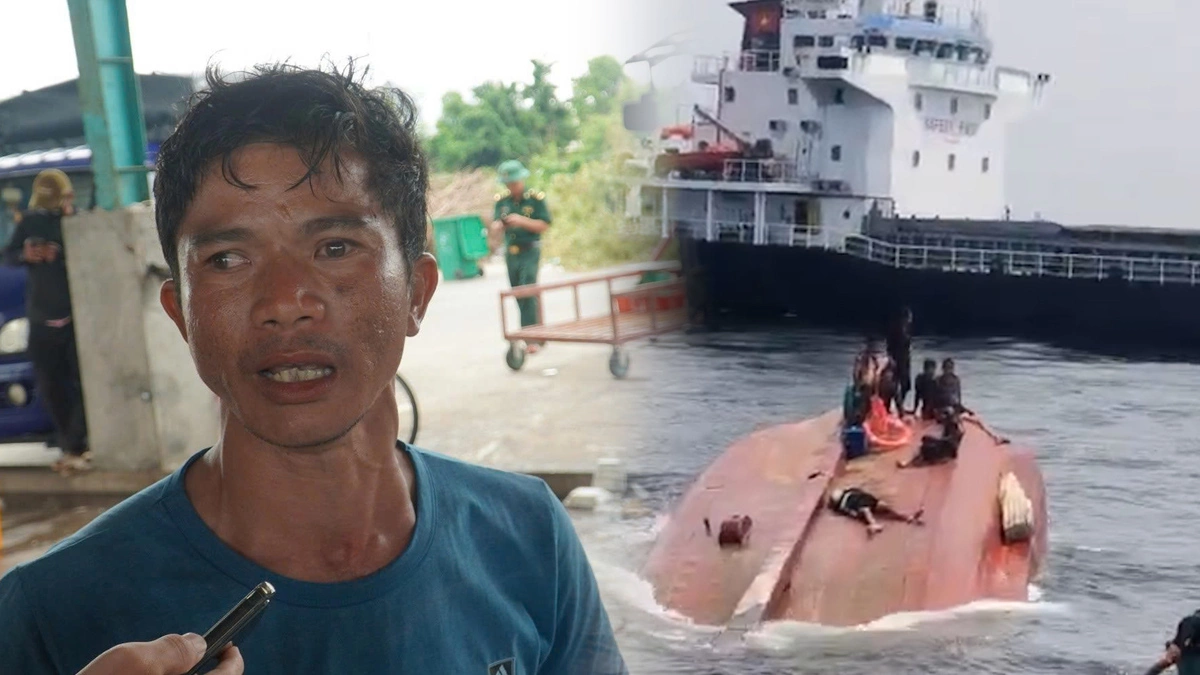 Vietnamese Fishermen Rescued After Trawler Sinks Following Collision with Cargo Ship