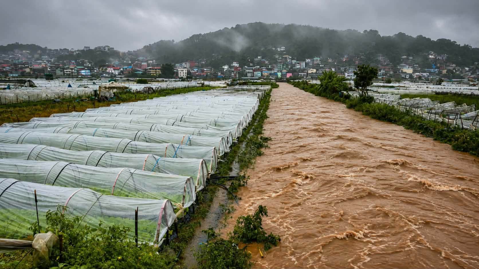 Dizon Orders Immediate, Long-Term Flood Mitigation for Benguet Strawberry Farm