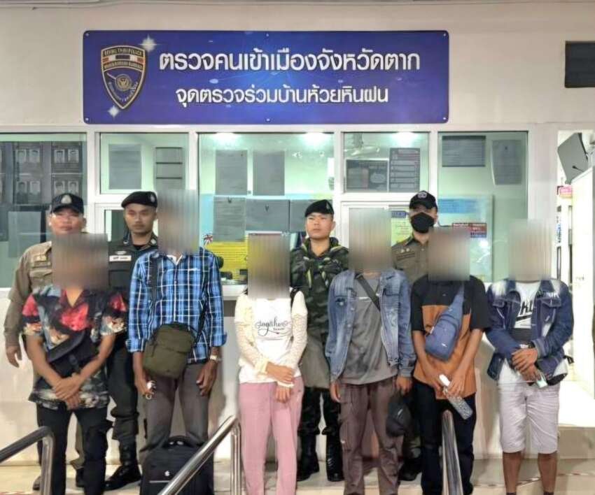 タイ タイ警察、偽パスポートでメーソット検問所に侵入したミャンマー人6人を逮捕
