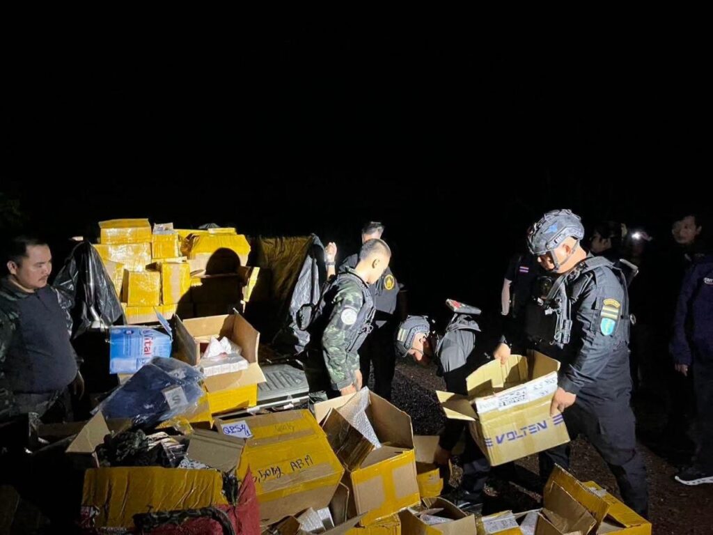 タイ国境での密輸品摘発、カンボジア側の警備体制に疑念