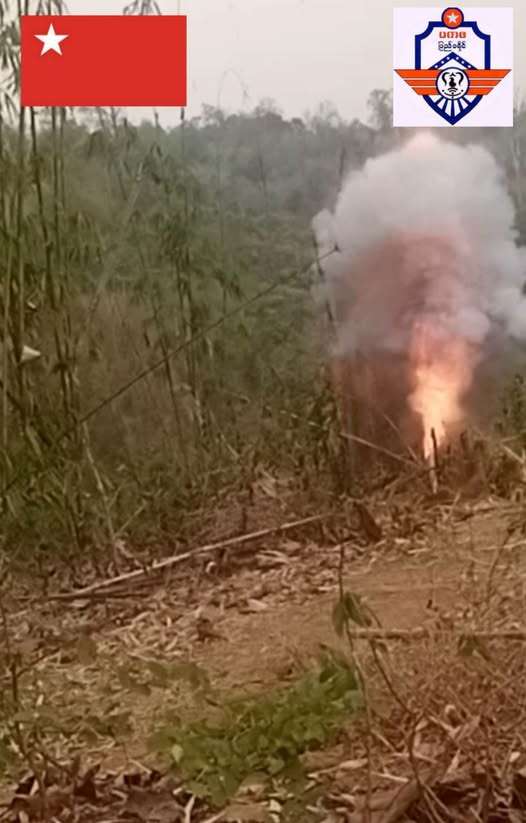 ポーッコン郡チンレー軍検問所、ロケット弾攻撃で兵士2人死亡、バーテント1棟が焼失