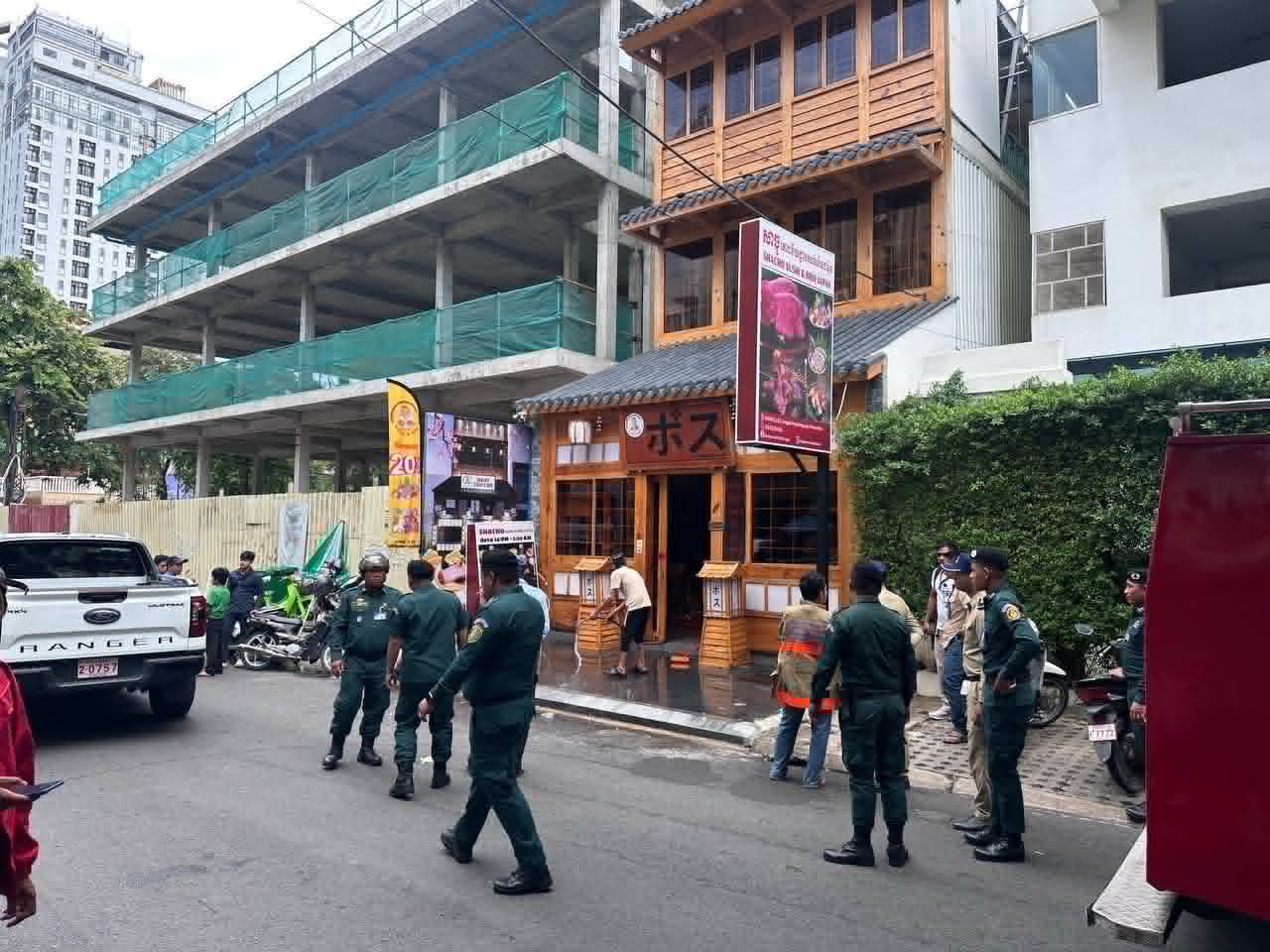 Three Injured in Air Conditioner Gas Explosion at Japanese BBQ Restaurant in Phnom Penh