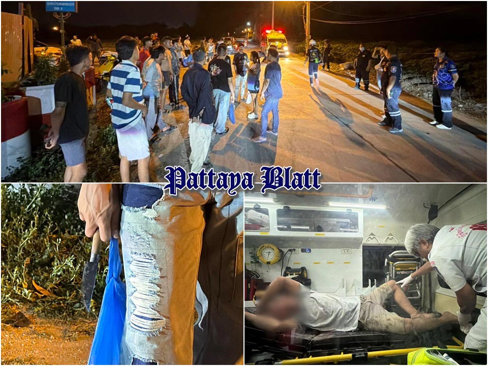 Motorcycle Noise Escalates to Stabbing Incident in Pattaya, One Man Injured