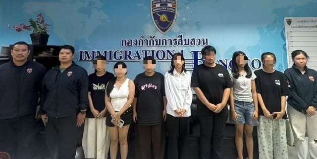 25 Myanmar workers arrested for illegal employment in Thailand, 7 Myanmar nationals working on student visas also arrested and repatriated