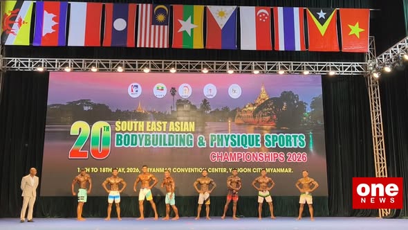 40 athletes from Myanmar participate in the 20th Southeast Asian Bodybuilding and Physique Sports Championship