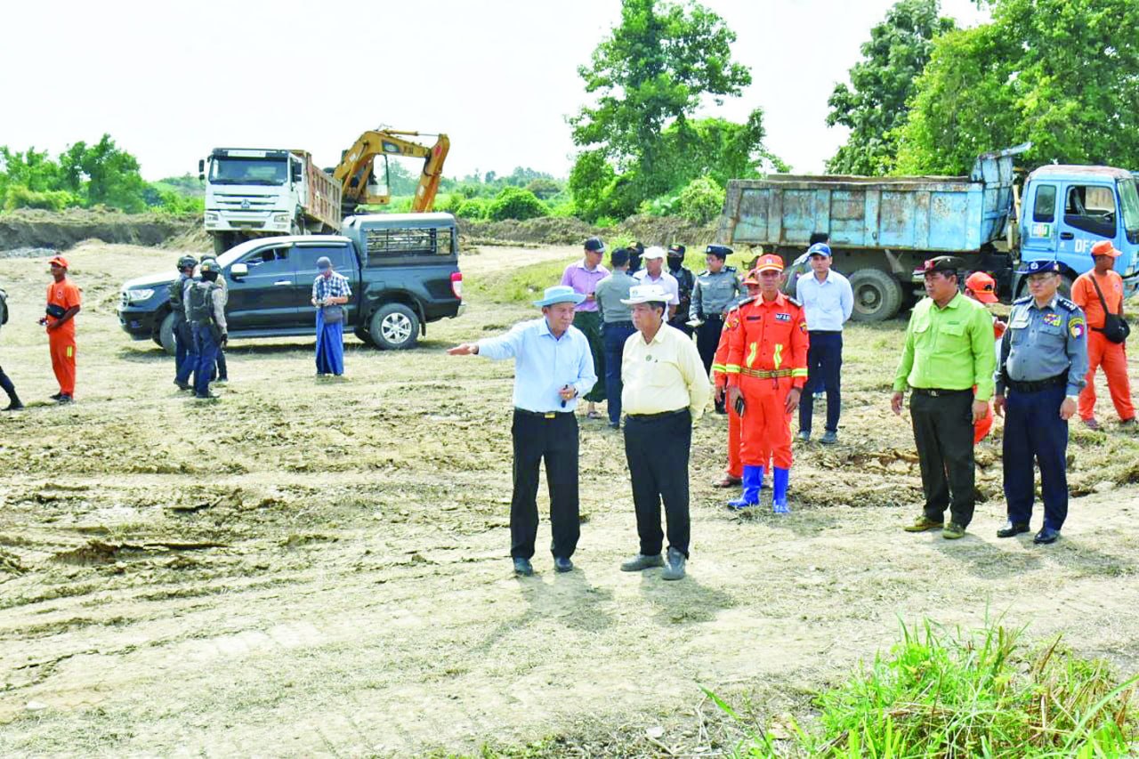 Over 3,000 evacuated as dam embankment subsides in Ayeyarwady Region