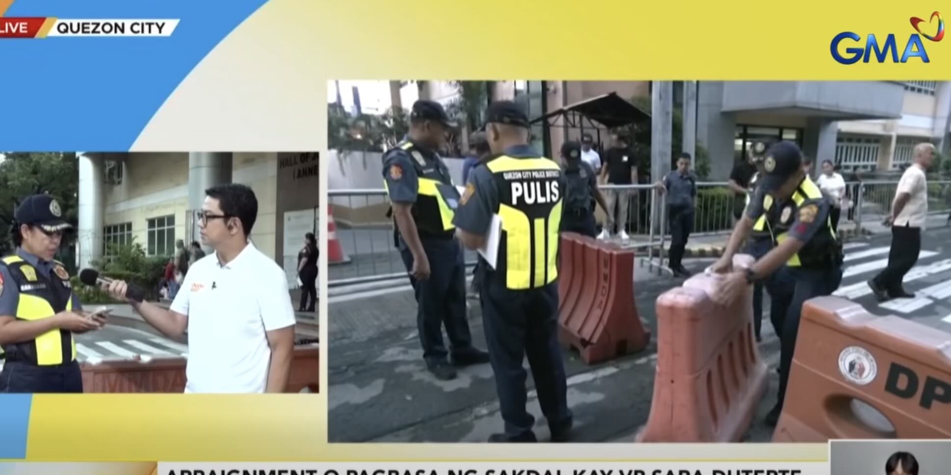 Sara Duterte Arraignment: Security Measures in Place at Quezon City Hall of Justice