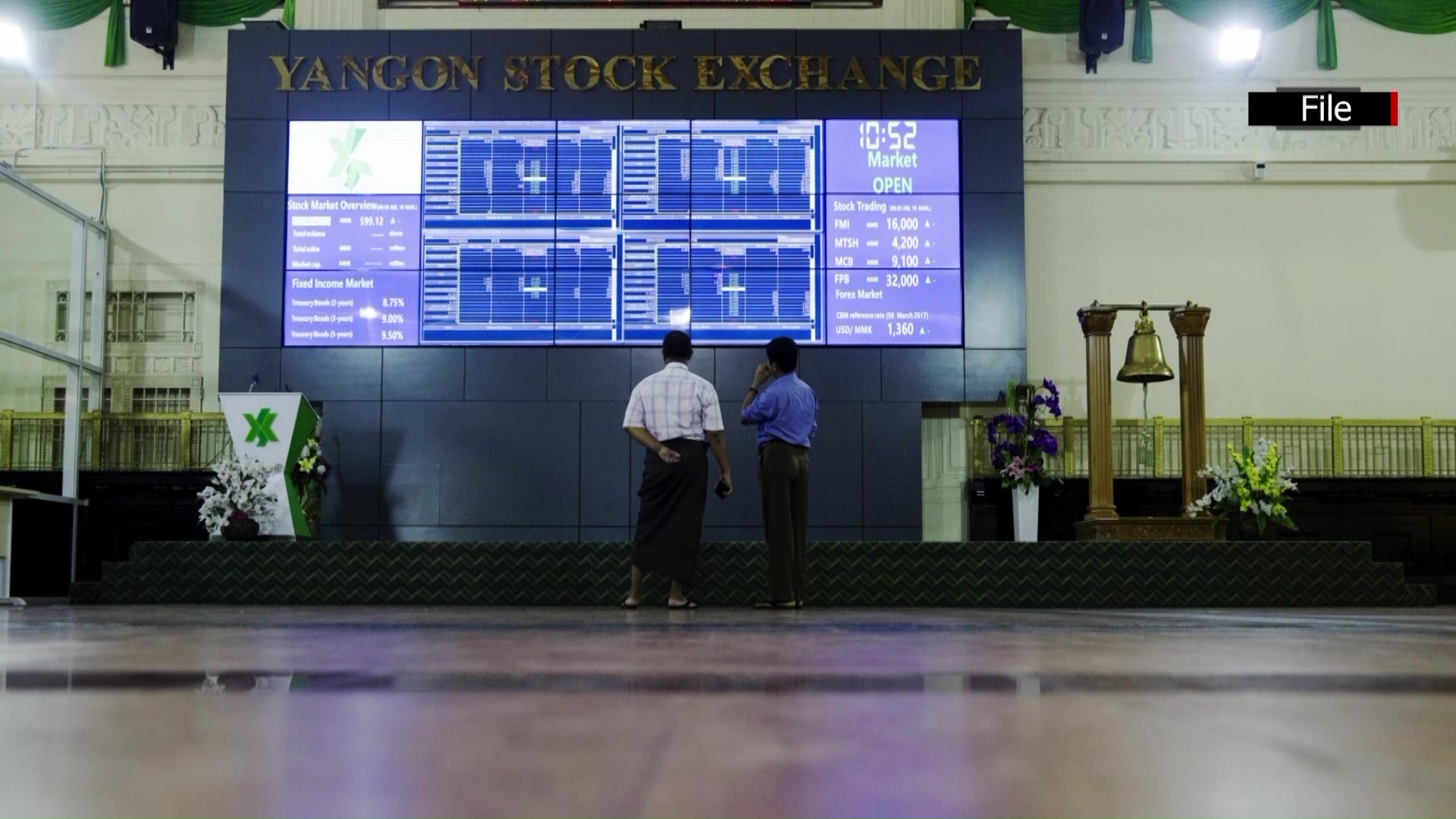 Yangon Stock Exchange Records Over 636 Million Kyats in Block Trading for April
