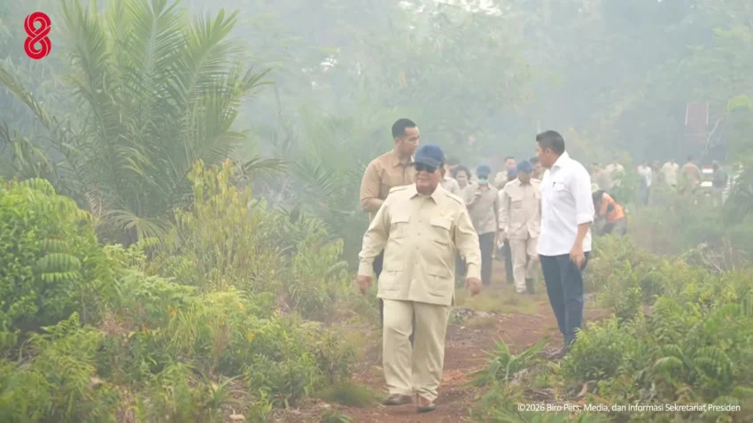 Prabowo Orders Top TNI, Polri Officials to Tackle Kalimantan Forest Fires