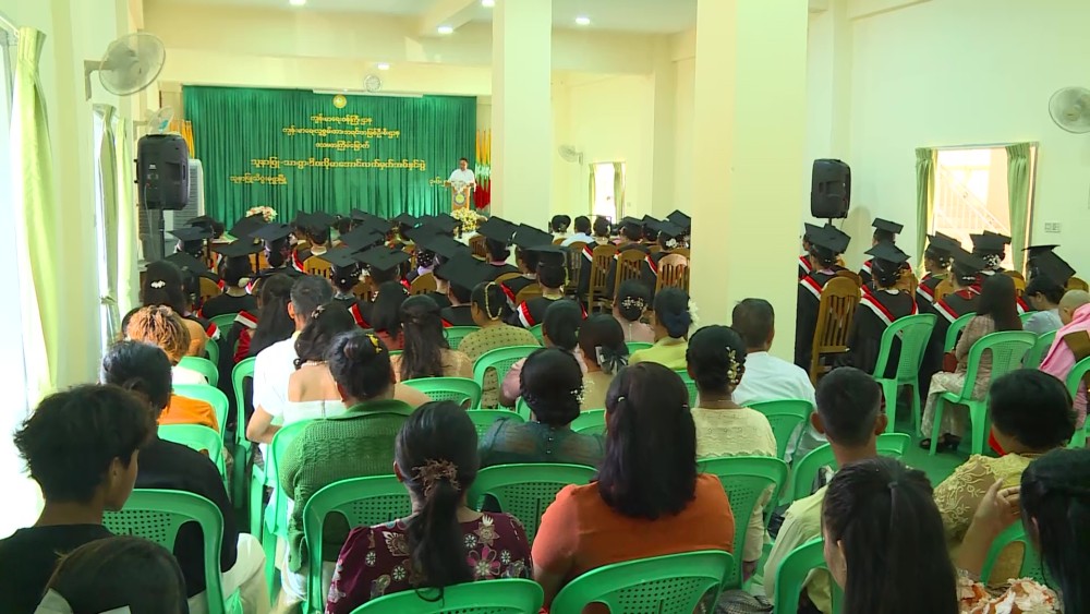 Certificate Awarding Ceremony: Nursing and Midwifery Certificate awarded in Monywa