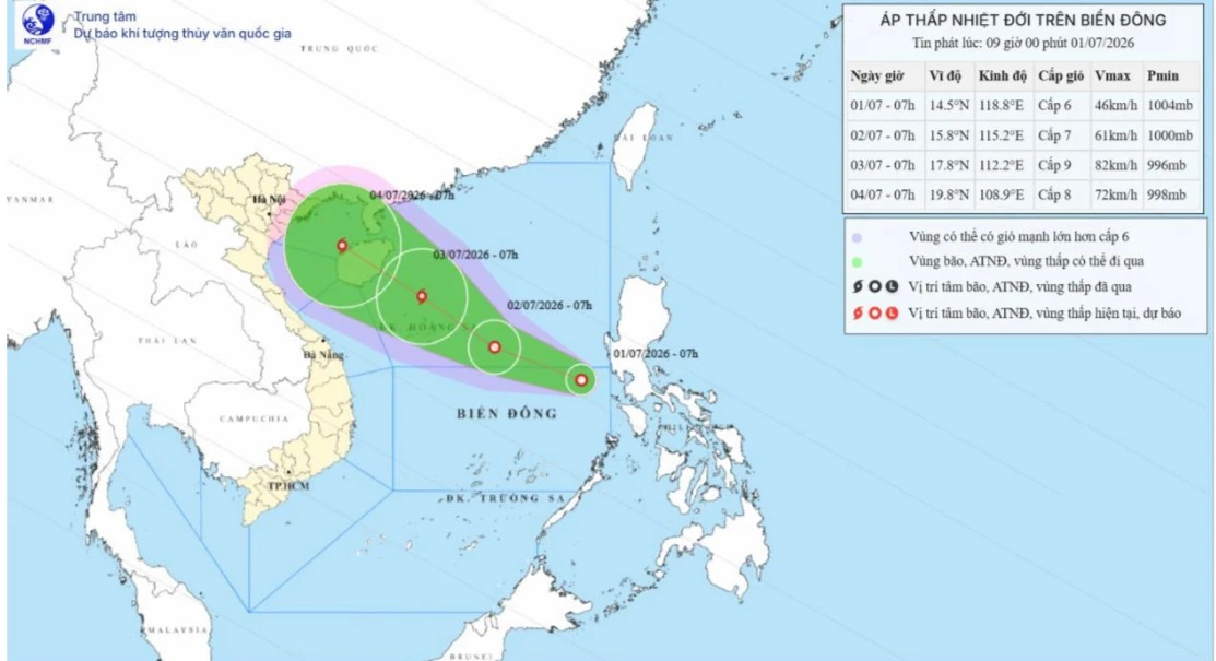 Tropical Depression Forms in South China Sea, Raising Concerns for Fishing and Shipping