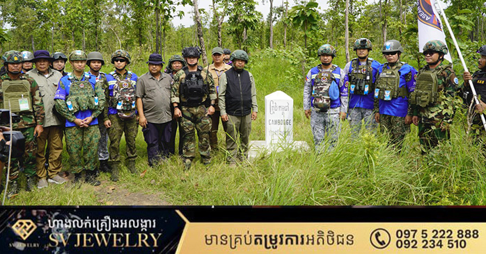 ASEAN Observers Inspect Cambodia-Thailand Border Near Boundary Marker 37