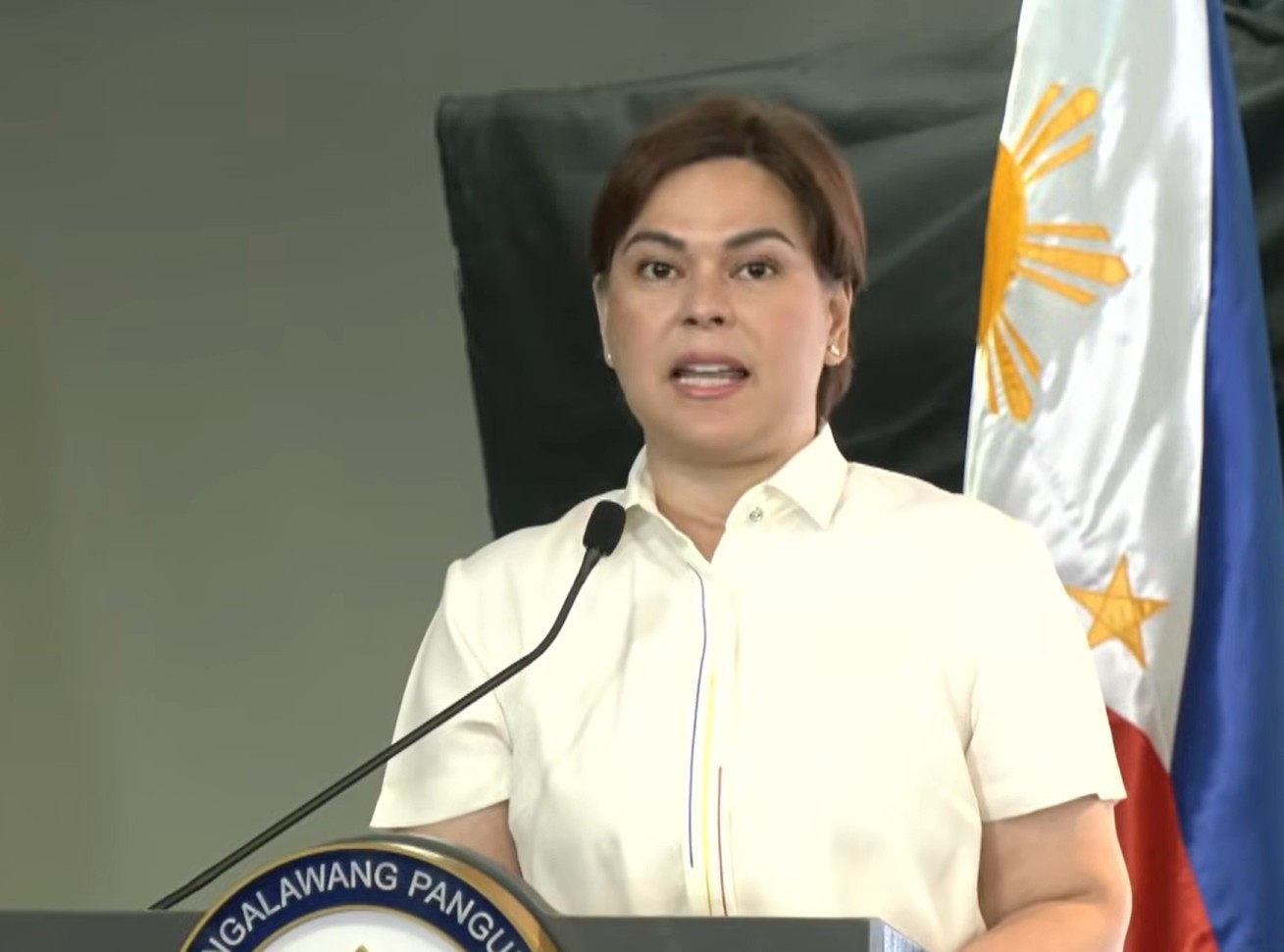 Sara Duterte Expresses Concern Over Marcos' National Security Threat Remark