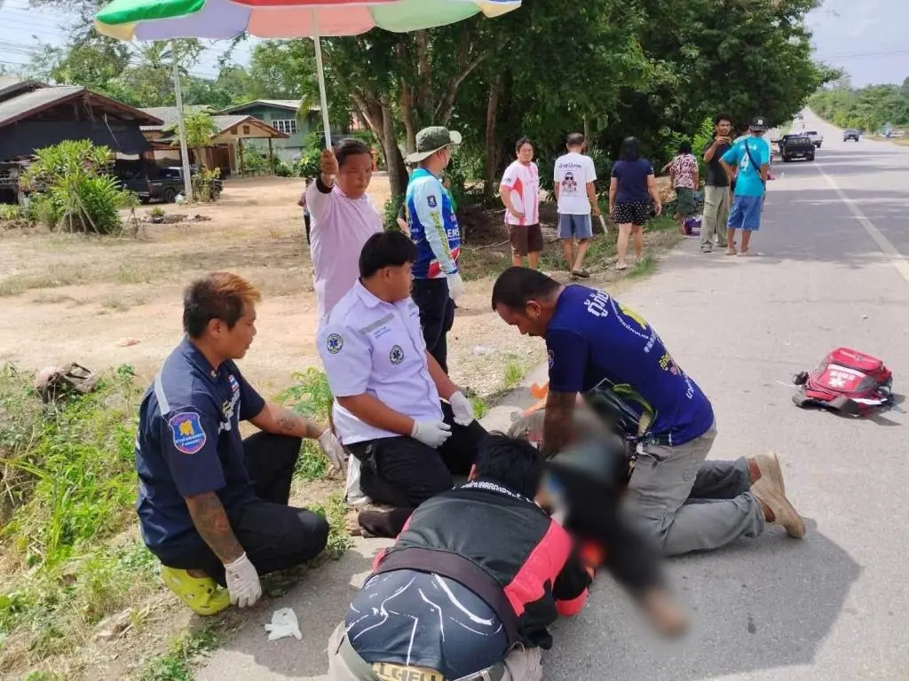 Tragic Crash: Police Truck Hits Motorcycle, Mother Dead, Two Children Critical