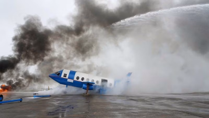 Noi Bai Airport Conducts Large-Scale Aircraft Fire, Rescue, and Towing Drills