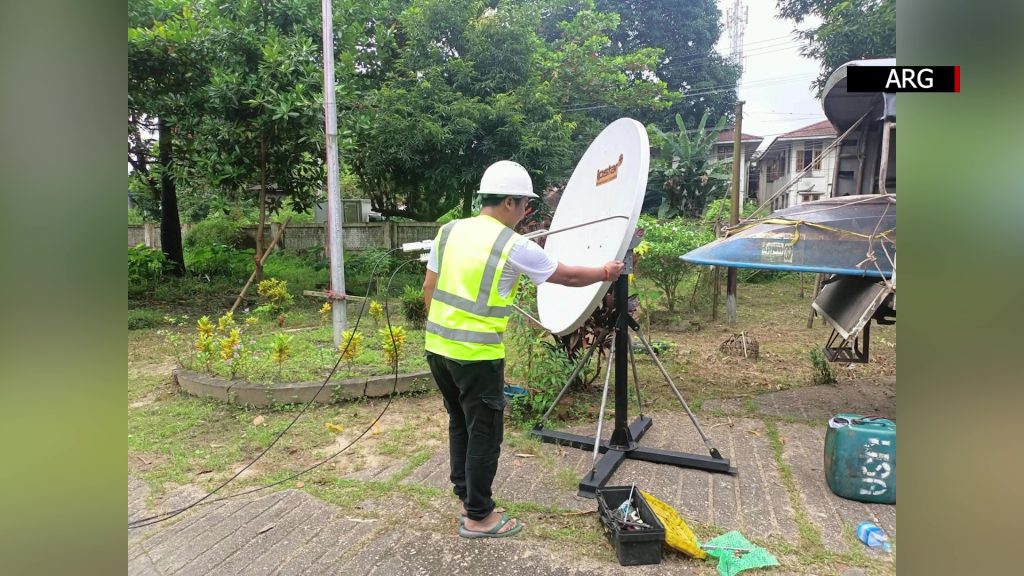 Measures taken to prevent communication disruption in Lay Myint Nar Township