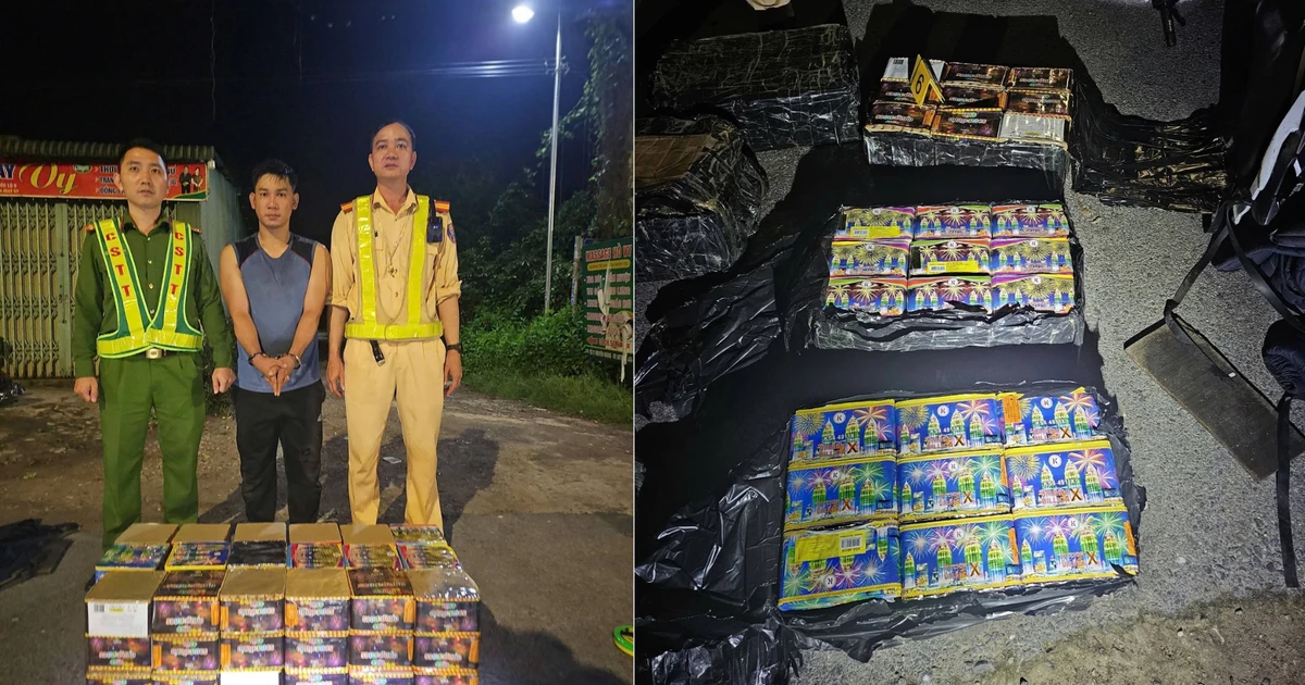Over 100kg of Illegal Fireworks Seized in Central Vietnam, Man Arrested