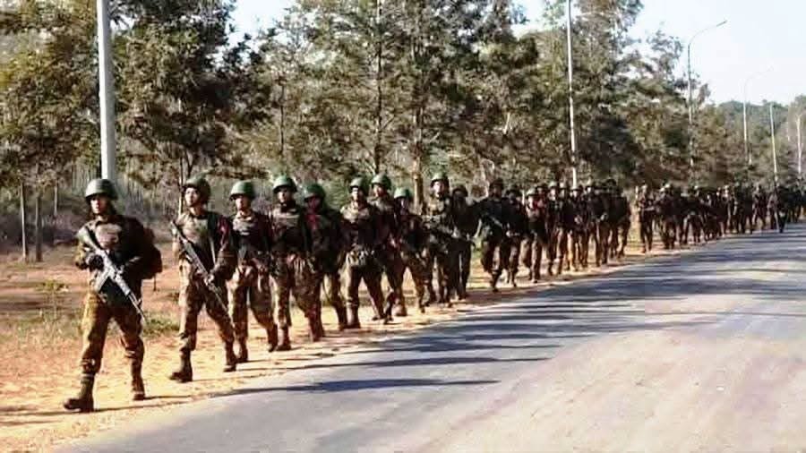 12 killed including an officer after advancing troops hit by landmines and mistakenly bombed by drones in Hpaungdaung