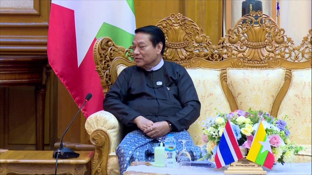 Receiving Ambassador of Thailand: Pyithu Hluttaw Speaker received ambassador of Thailand