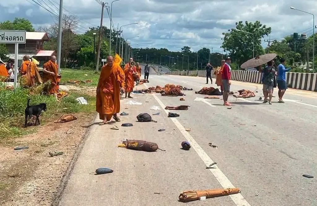11-Year-Old Boy Crashes Stolen Truck into Monks in Thailand, Killing 5