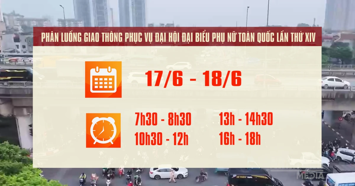 Hanoi Implements Traffic Restrictions for 14th National Women's Congress