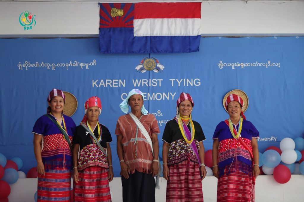 Karen Student Association hosts traditional wrist tying ceremony at Chiang Mai University