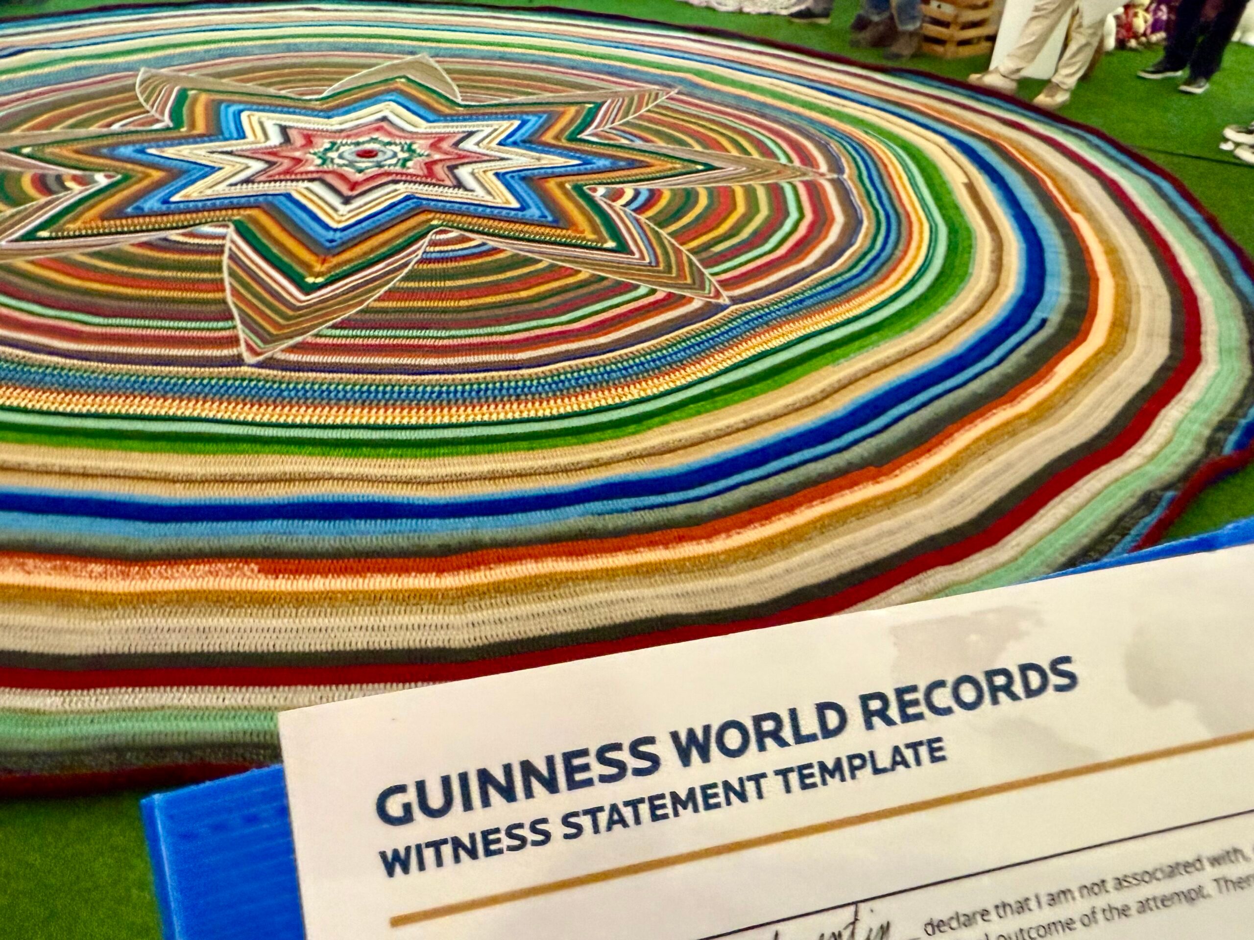 Filipino Artist Achieves Guinness World Record with Giant Crochet Mandala