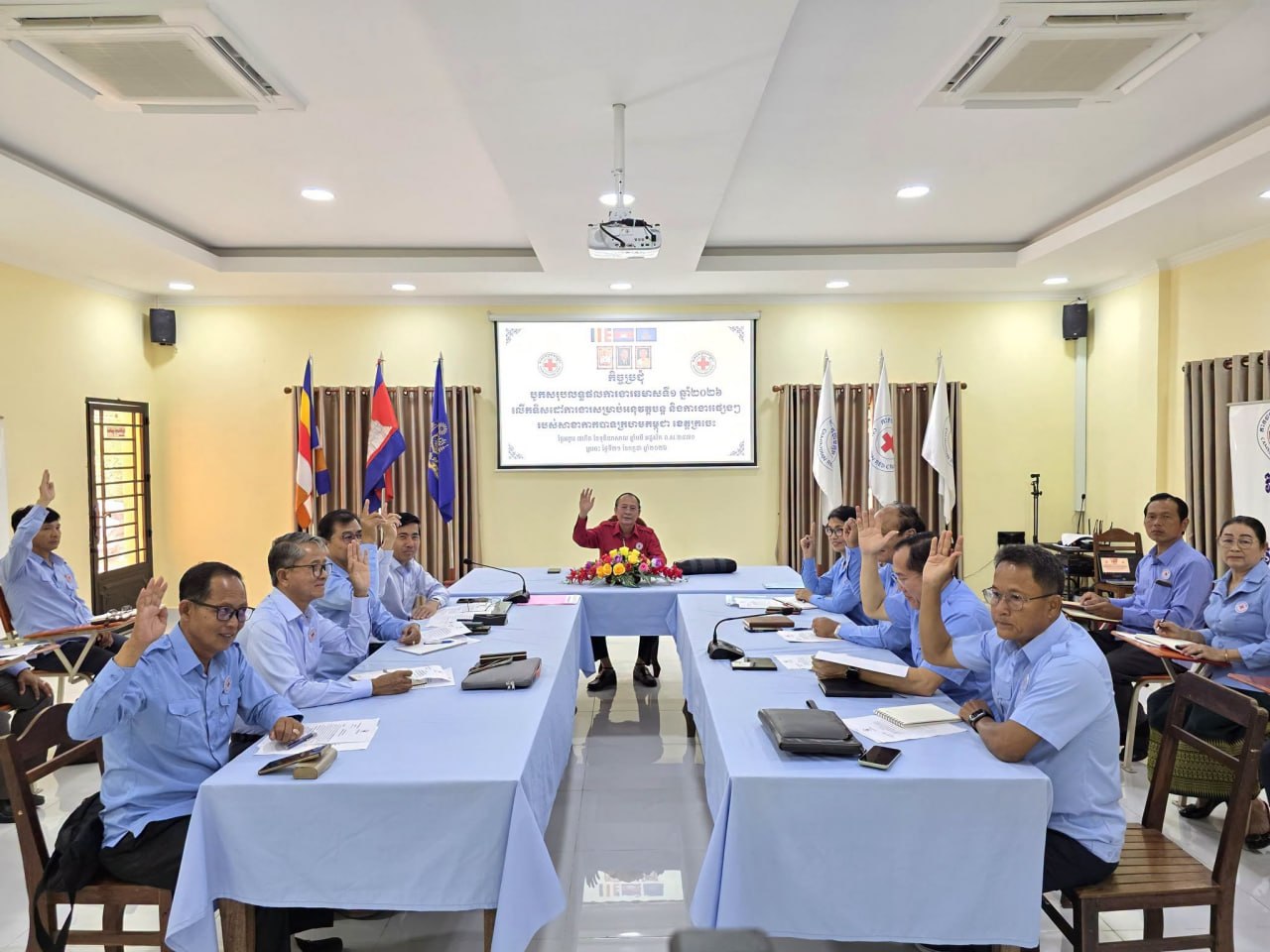 Kratie Provincial Red Cross Holds First Half-Year Activity Review Meeting
