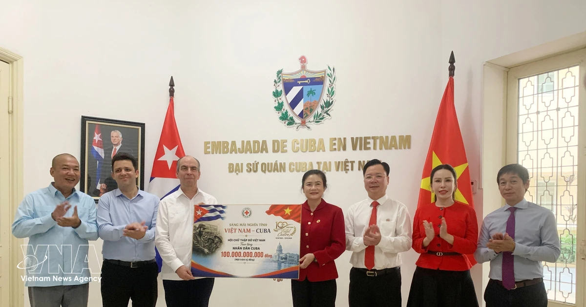 Vietnam Red Cross Provides Aid Worth 100 Billion VND to Cuba