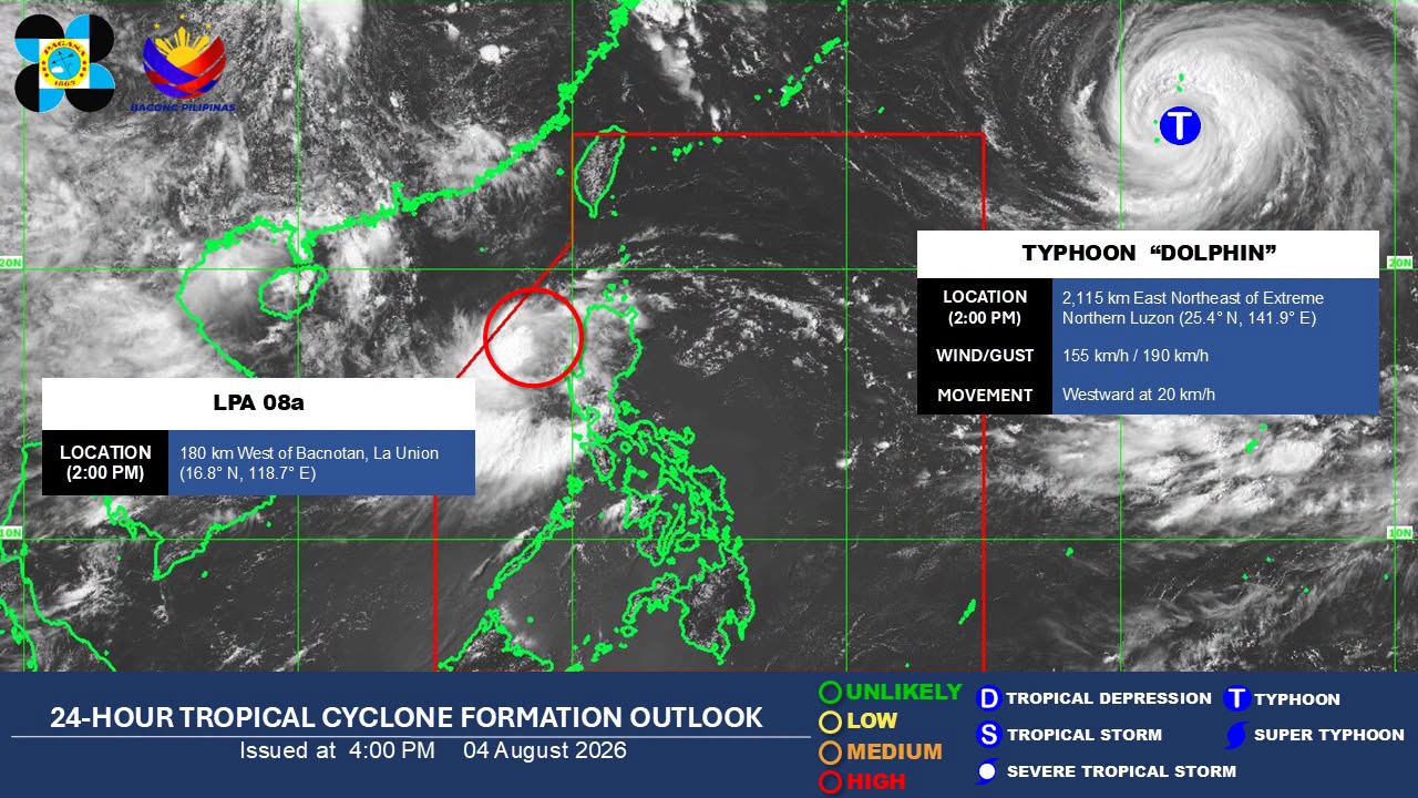 LPA Likely to Intensify into Tropical Depression 'Maymay', Bringing Thunderstorms to Luzon