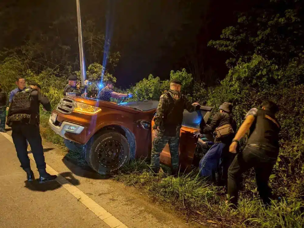 Rangers in Chiang Rai Seize 4 Million Meth Pills After Vehicle Chase