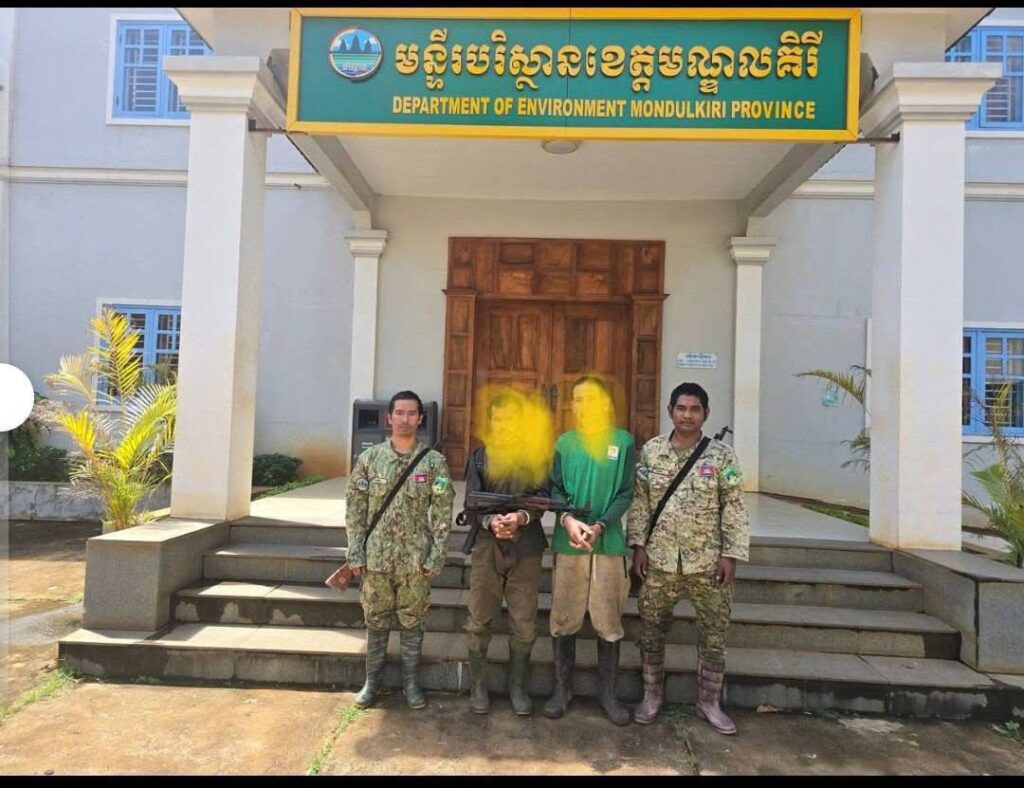 Two Suspects Arrested in Mondulkiri Forest Reserve, AK-47 Seized