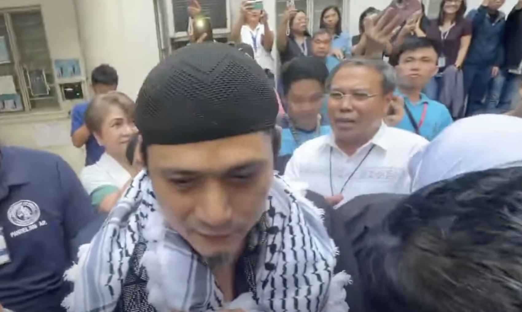 Senator Robin Padilla appears at DOJ for obstruction of justice complaint
