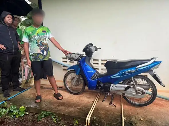 ミャンマー国籍少年、チェンセーンでバイク窃盗容疑で逮捕
